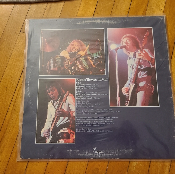 Robin Trower Live vintage vinyl record album pristine condition - Picture 5 of 9